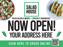 Load image into Gallery viewer, (10) 18&quot;x24&quot; Double Sided 4MM Coroplast Lawn Signs w/ Stakes
