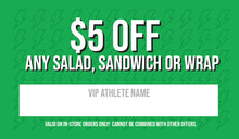 Load image into Gallery viewer, 2&quot;x3.5&quot; VIP Athlete Lifestyle Discount Cards *LOCATION SPECIFIC
