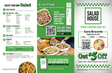 Load image into Gallery viewer, 11&quot;x17&quot; Tri Fold Glossy Take Out Menus EDDM Fall / Winter 2025
